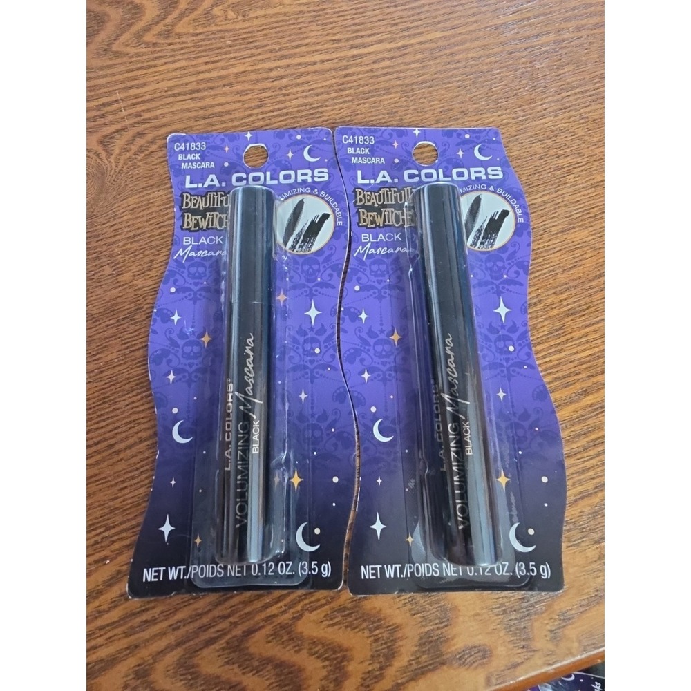 2x L.A. Colors Beautifully Bewitched Volumizing Black‎ Mascara C41833